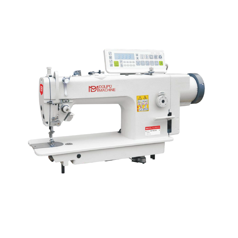 Máquina de pespunte recto para materiales gruesos con arrastre superior e inferior combinado